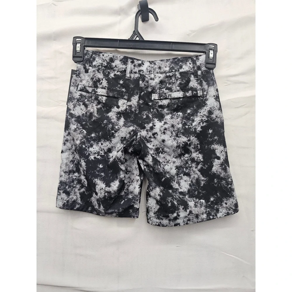 Art Class Boys Tie Dye Shorts Black White Poly Blend Casual Size 8